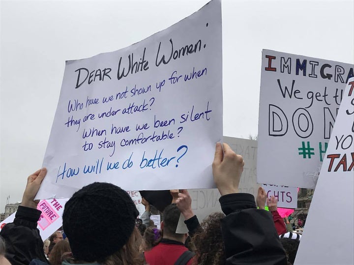 Protester at the Women's March on Washington, January 21. 