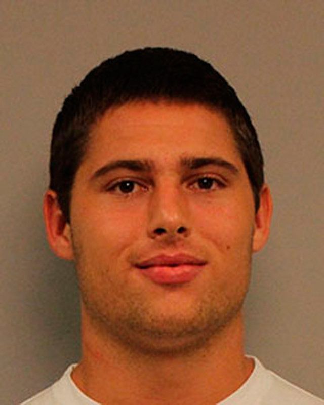 Vanderbilt College football player Brandon Vandenburg is shown in this booking photo supplied by the Metropolitan Nashville Police Department on Aug. 10, 2013.