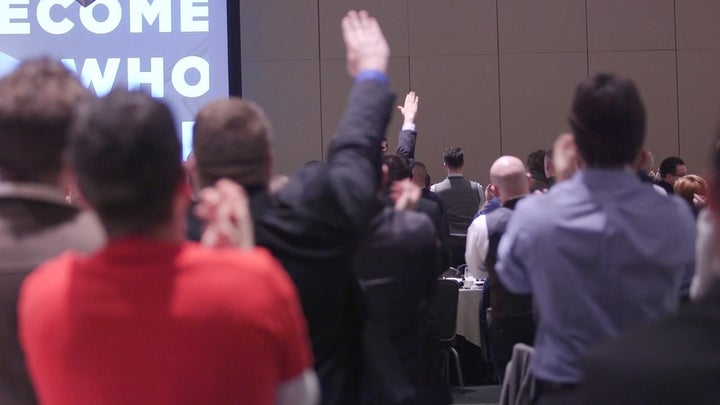 Alt-Right leaders give a Nazi salute at the National Policy Institute conference