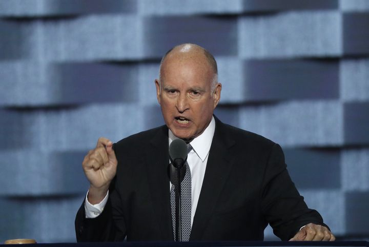 California Gov. Jerry Brown (D) rebuked President Donald Trump in his State of the State address.