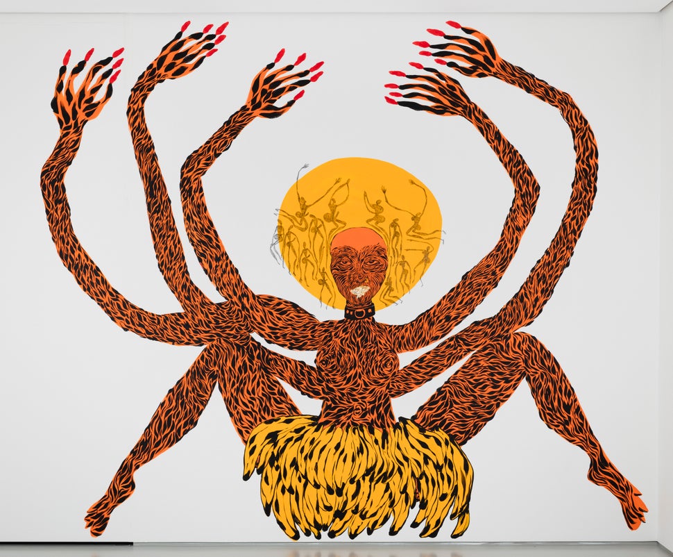 Lady Skollie, "Lust Politics," installation view at Tyburn Gallery, London, Photo Lewis Ronald, courtesy the artist and Tybur