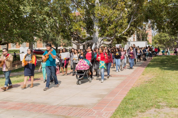 This image is from the Mothers of Color in Academia Dia De Las Madres Action on May 18th, 2016.