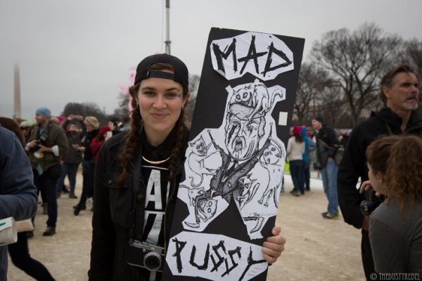 Mad Pussy sign by Taramarie Mitravich. 