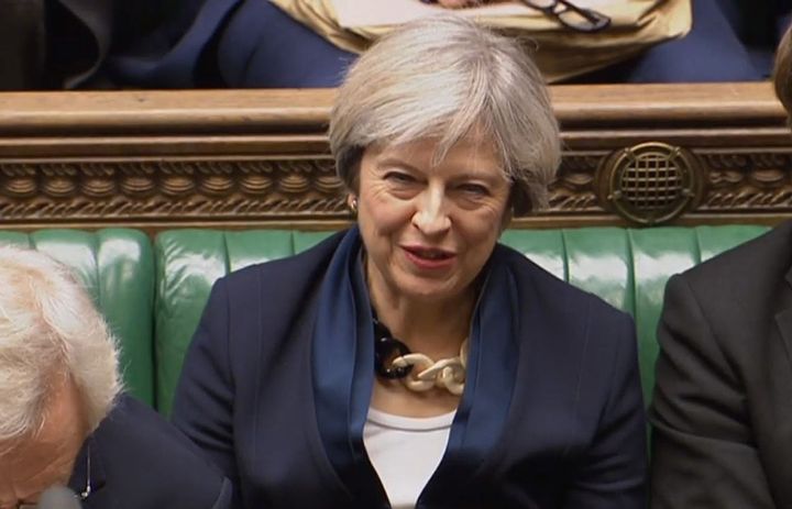 Prime Minister Theresa May looks on as Shadow Brexit Secretary Keir Starmer speaks in the House of Commons, London, after the Government's defeat in a historic court battle over Brexit.