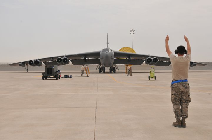 U.S. jets striking ISIS are based at Al Udeid Air Base in Qatar.