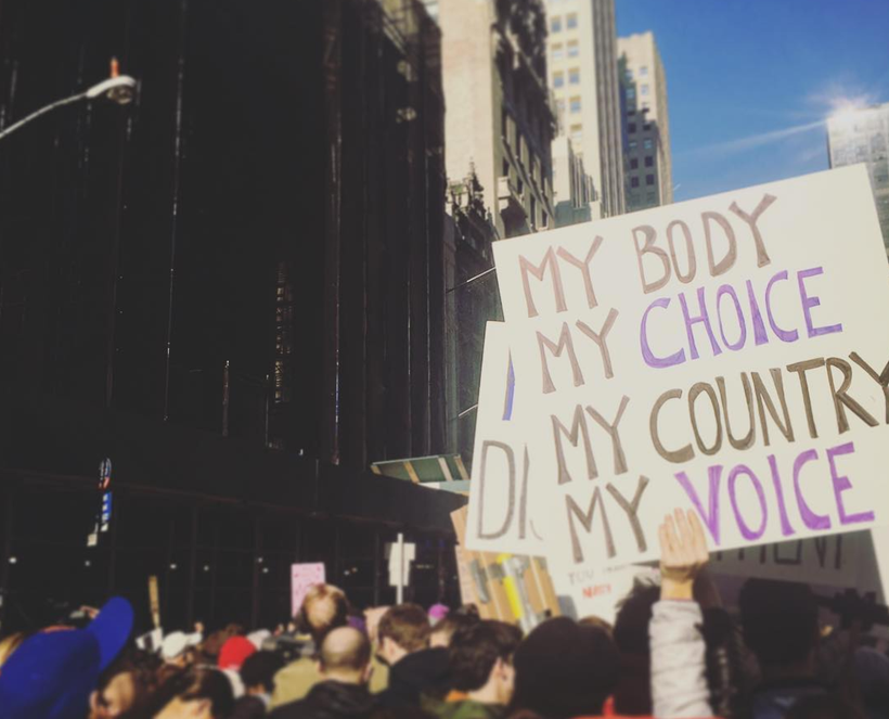From the Women’s March in New York City.