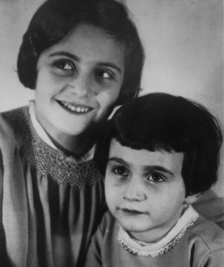 Sisters Margot Frank and Anne Frank, who both died in the Holocaust.