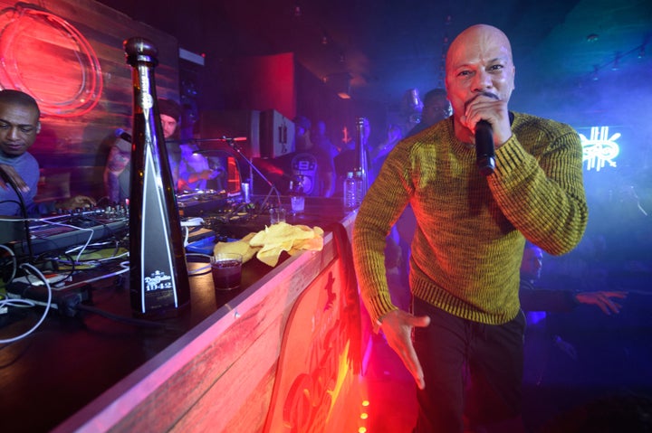 <p>Rapper Common hit the stage at TAO Park City Presented by Tequila Don Julio at the Sundance Film Festival.</p>