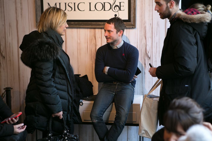 <p>Elijah Wood at the Music Lodge during the Sundance Film Festival </p>