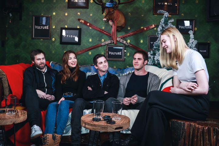 Cast of “Sidney Hall” at Rock & Reilly’s during the 2017 Sundance Film Festival.