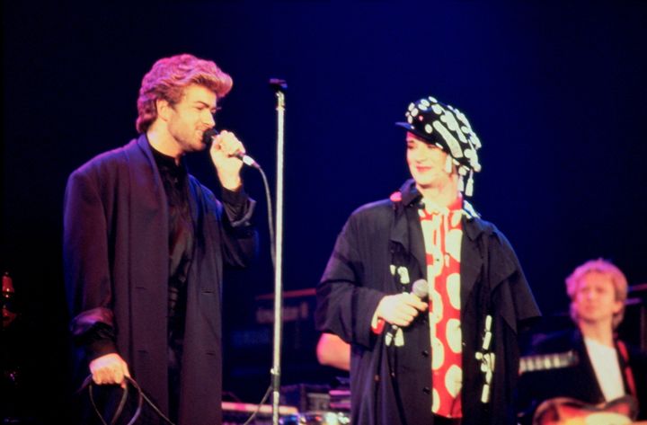 George Michael and Boy George, performing together here in 1987, were pop rivals but latterly, Boy George said he began to appreciate his peer's talent