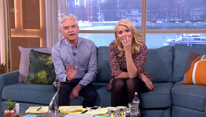 Phillip Schofield and Holly WIlloughby were feeling a bit rough on Thursday's 'This Morning'