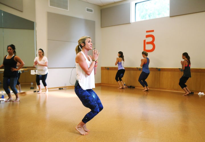 A Barre3 teacher leads a class in Raleigh, North Carolina.