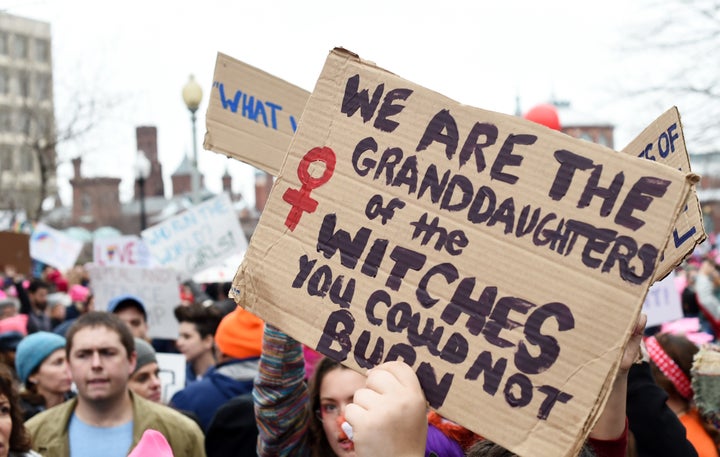 People attend the Women's March on Washington on Jan. 21, 2017.