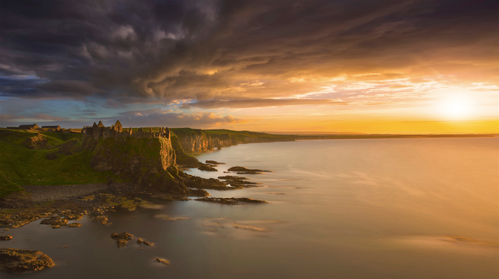 Location: Dunluce Castle, Co. Antrim, Northern Ireland. "Very impressive place. One of my favorite places in Northern Ireland. This evening was an unreal sight." 