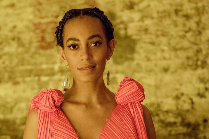 Solange Knowles at "A Seat at the Table" event for her 2016 album.