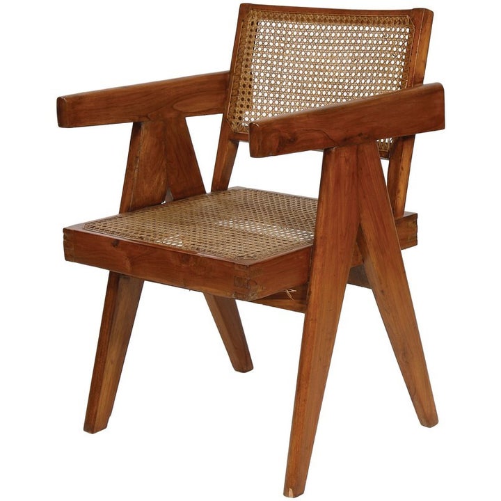 <p>A restored v-leg armchair.</p>