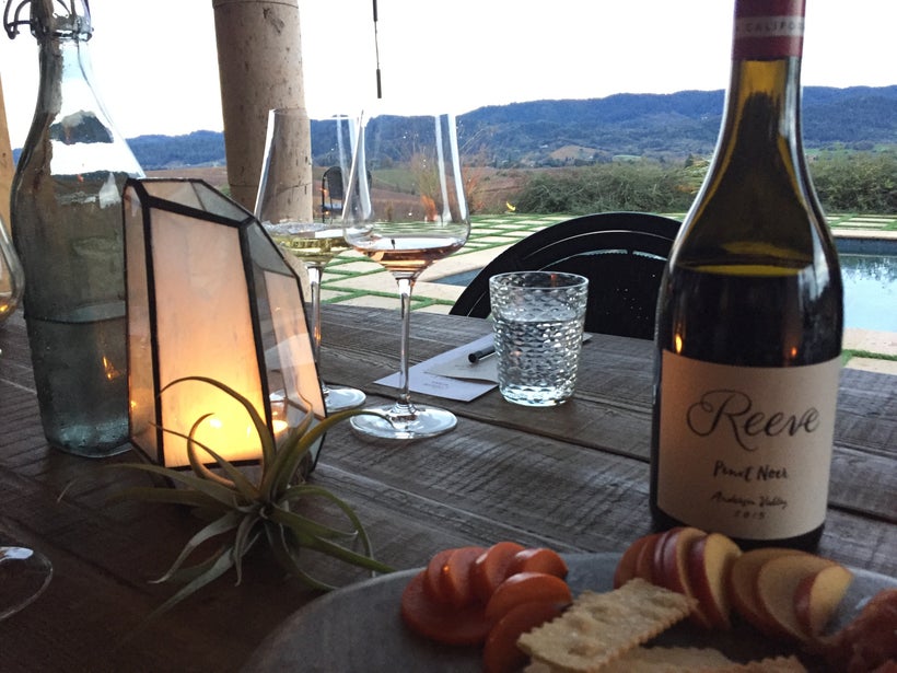 Private wine tasting at Reeve’s villa.