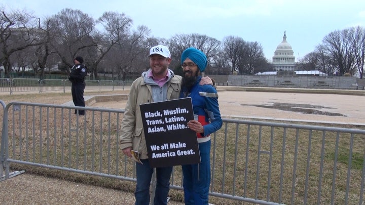 "Black, Muslim, Trans, Latino, Asian, White... We all Make America Great."