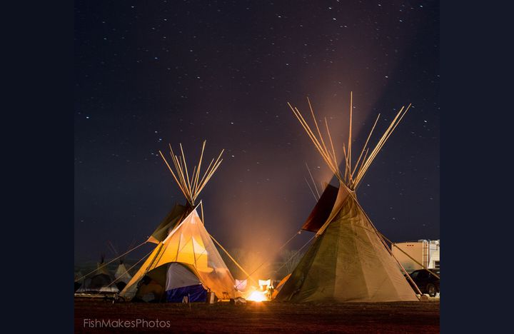Endless Galaxies of Stars Overlook Camp Standing Rock