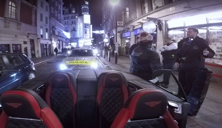 Footage emerged of an officer telling a DJ that black people wearing 'gangster-style clothing' were more likely to be stopped.
