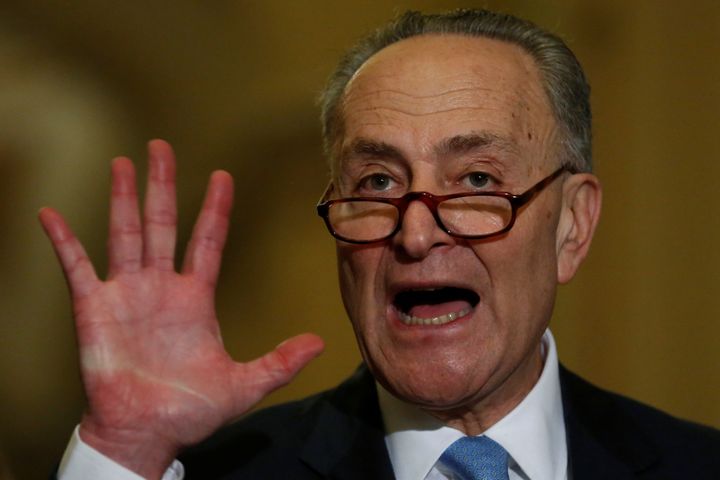 Senate Minority Leader Chuck Schumer (D-N.Y.) says in a statement, "I will oppose his nomination, and I encourage the full Senate to do the same."