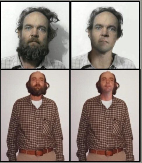 Photos and illustrations of Bob Evans that have been released by authorities.