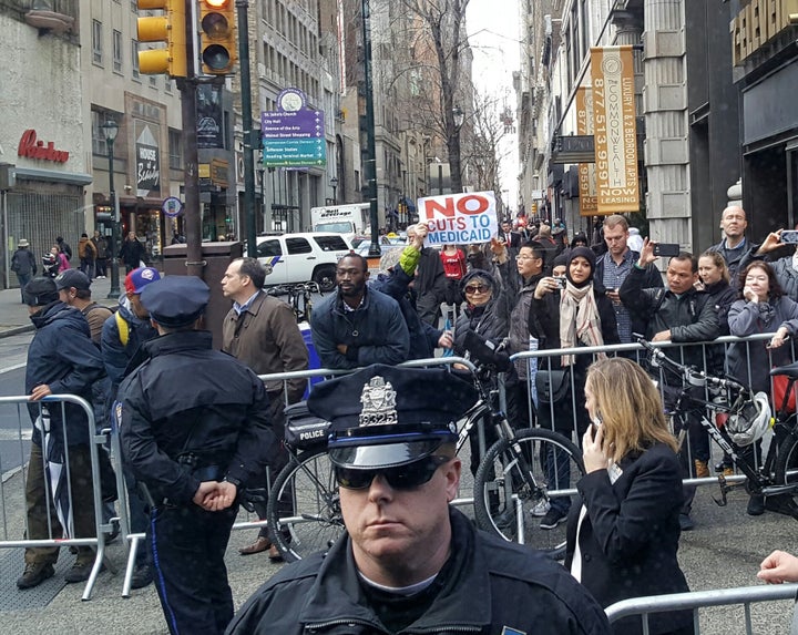 Protesters in Philadelphia