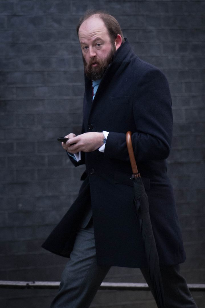 Nick Timothy, Chief of Staff to Prime Minister Theresa May, arriving in Downing Street