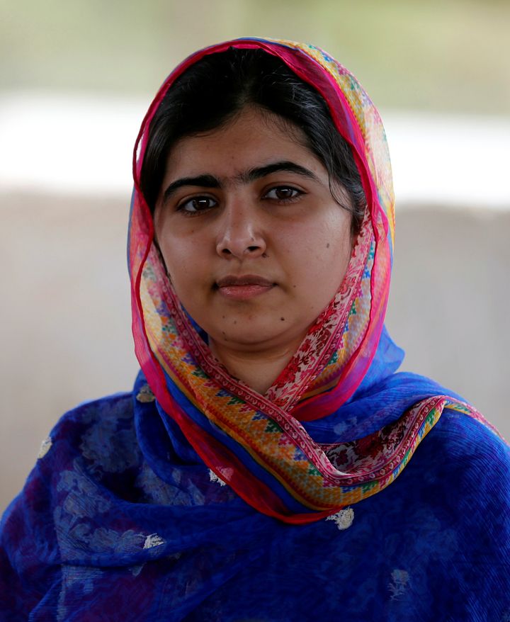 Malala Yousafzai on her 19th birthday, at a refugee camp near the Kenya-Somalia border.