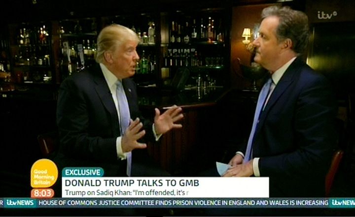 Trump gave interviews on 'Good Morning Britain' during his election campaign