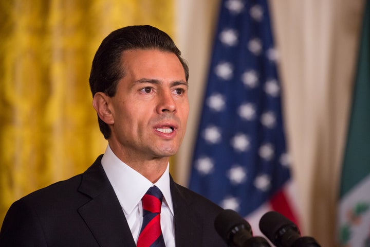 Mexican President Enrique Peña Nieto speaks in Washington on July 22, 2016.