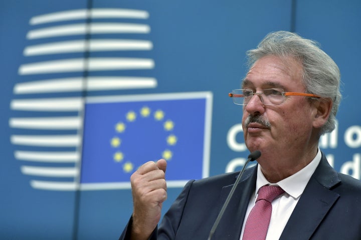 Luxembourg Foreign Minister Jean Asselborn speaks at a news conference on Nov. 9, 2015.