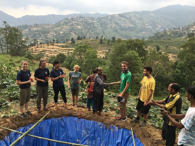 My son on a service trip to Nepal last summer.