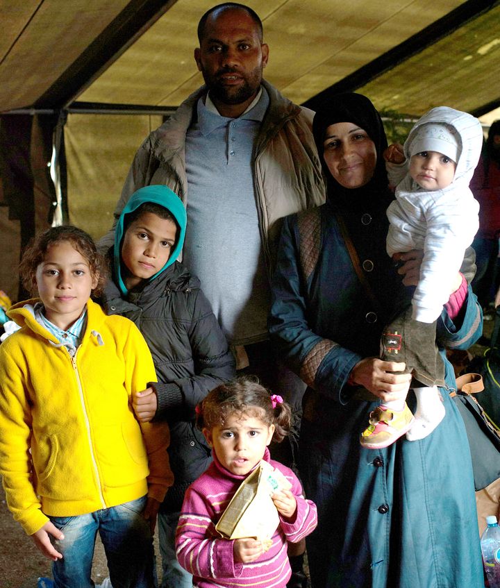 Khaled Basheer, his wife and their four children fled Syria after their home was bombed. 