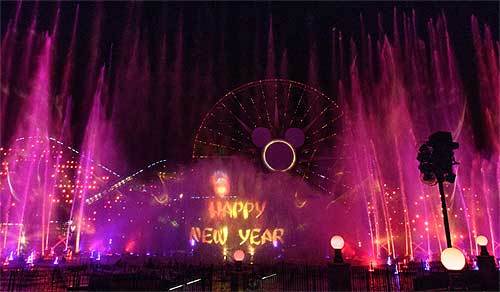 The “Hurry Home - Lunar New Year Celebration” show lights up Paradise Lagoon at Disney California Adventure Park.