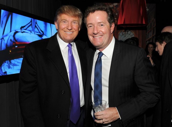 Donald Trump calls Piers Morgan "Champ", which he thinks is "cool".