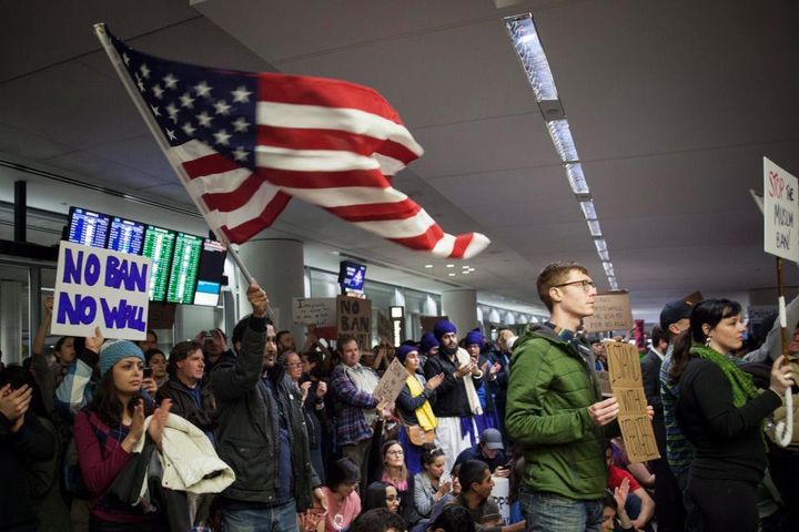 Protests against Muslim Ban at airports