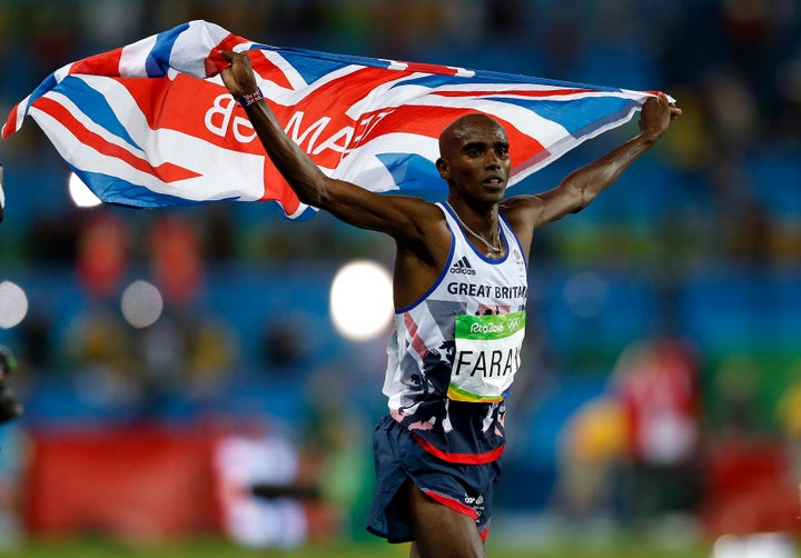 Sir Mo Farah winning his second 10,000m final in Brazil