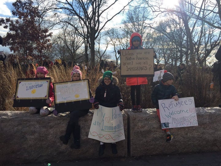 More than 10,000 protestors turned up in solidarity with those affected by Trump's immigration order.