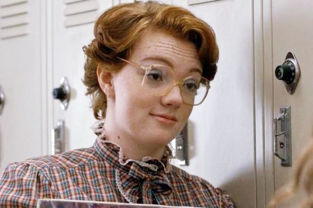 Shannon, as we're used to seeing her, playing Barb in 'Stranger Things'.