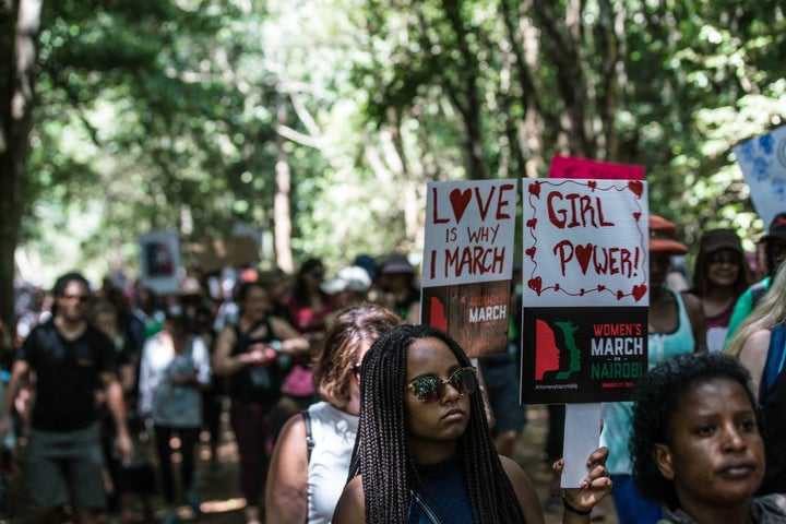 A satellite march in Nairobi