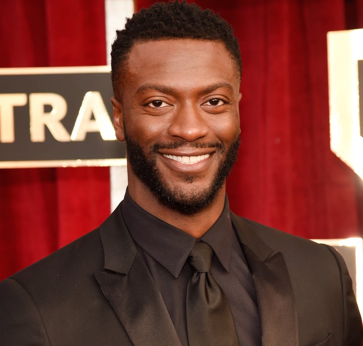 Aldis Hodge at the SAG Awards on Sunday.