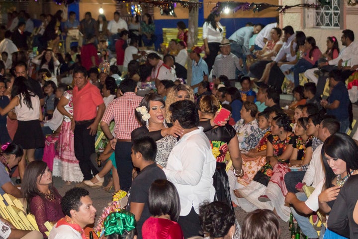 The clearing that serves as a runway to the stage became a full-fledged dance floor during the festival.