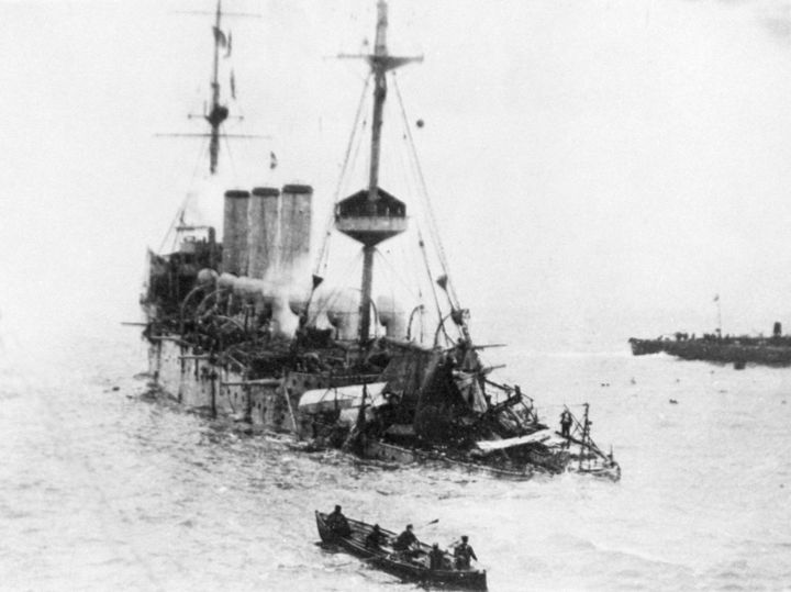 <strong>The sinking ship in the Straits of Dover</strong>