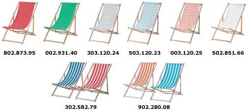 A photo of all of the chairs that are being recalled. 