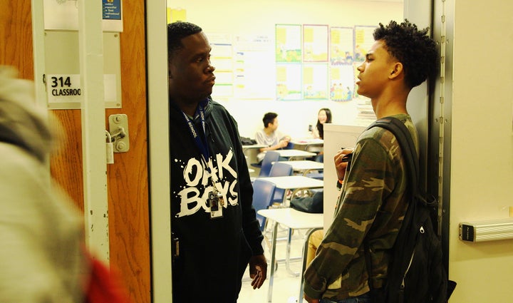 Percy Foster is an Oakland High School case worker who helps students and families. The Oakland district is tapping into new state education dollars to help pay for case workers. 