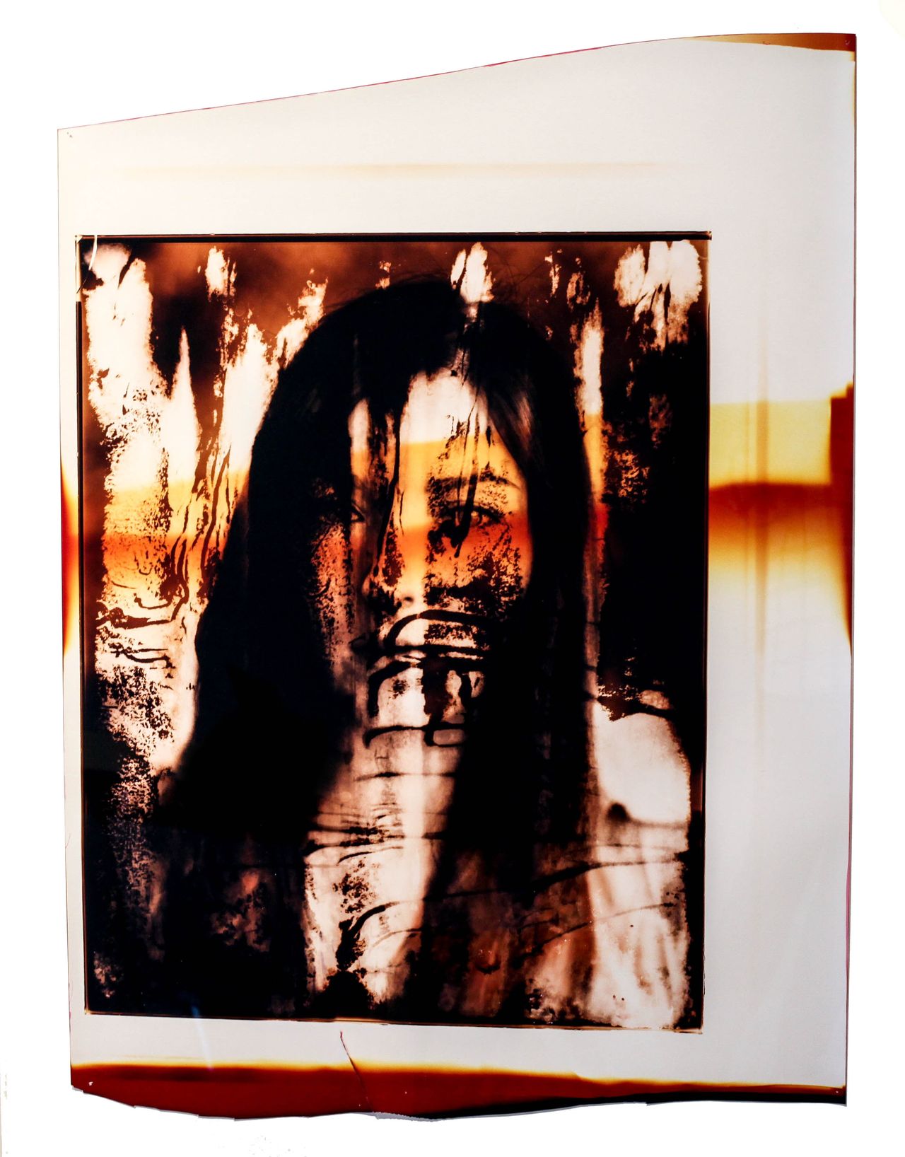 Hadi Salehi. "East," (2008) layered analog film print, 40”x30”.