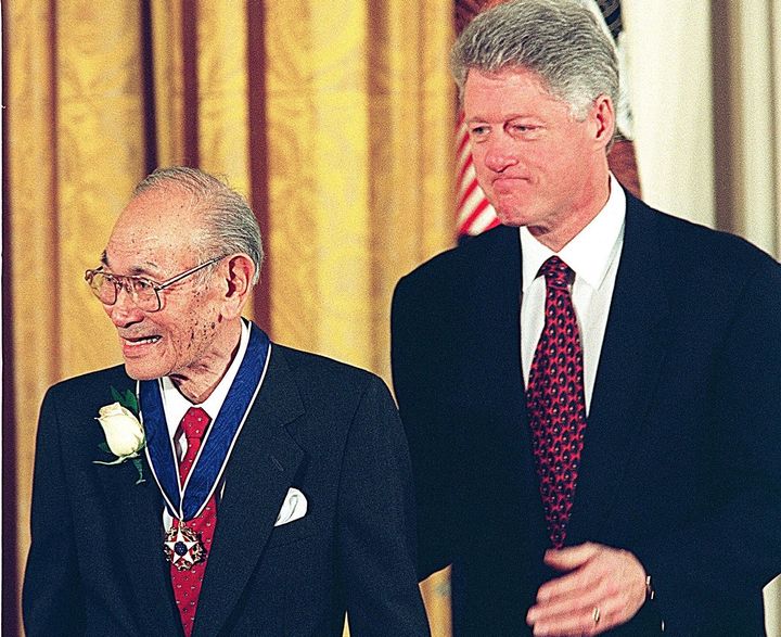 President Bill Clinton awarded the Presidential Medal of Freedom to Fred Korematsu at the White House on Jan. 15, 1998. An institute bears his name in San Francisco.