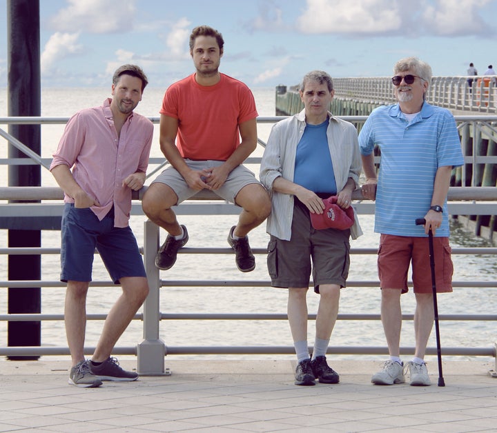 "Boys of a Certain Age" stars (from left) Brian Gilgor, Marc Sinoway, Joseph J. Menino and R. Scott Williams.